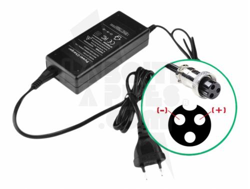 CHARGEUR 54.6V / 2A AVEC CONNECTEUR GX16