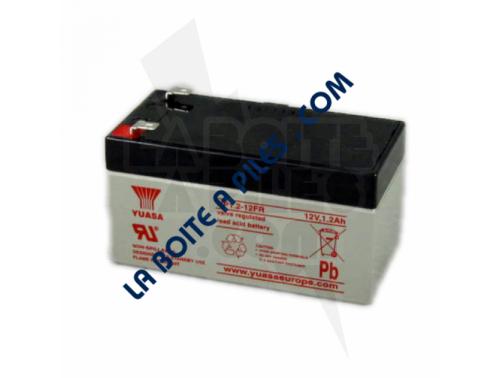 BATTERIE PLOMB 12V-1.2AH FLAMME RETARDANTE YUASA