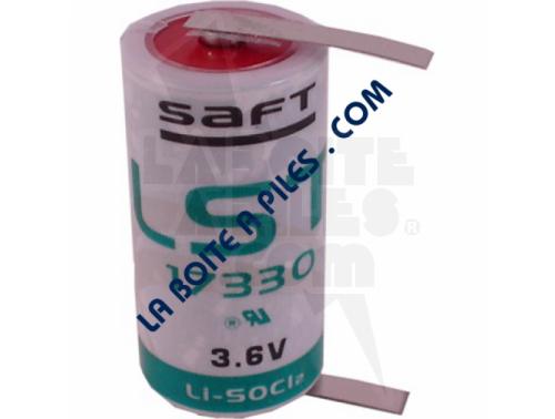 PILE LITH SAFT 3.6V AVEC DES LANGUETTES