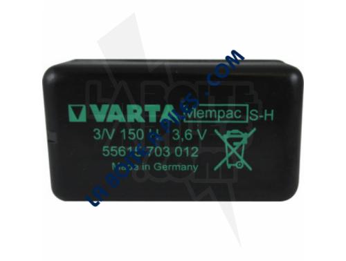 BATTERIE MEMOGARDE VARTA 3.6V-150MAH NIMH