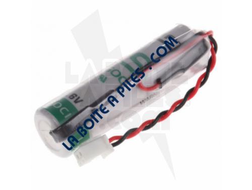 PILE LITHIUM 3.6V AA + CONNECTEUR