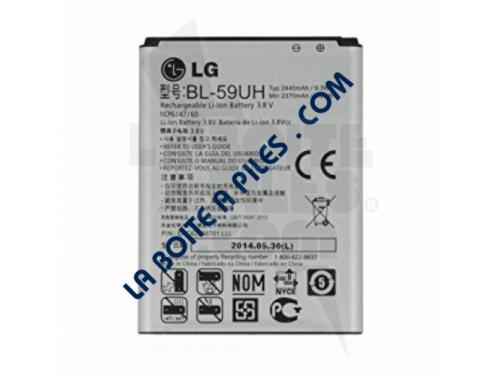 BATTERIE  D'ORIGINE LG 3.8V 2440MAH LI-ION