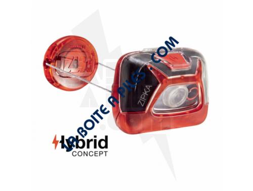 LAMPE FRONTALE PETZL ZIPKA ROUGE