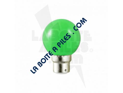 AMPOULE LED B22 BULB 1W VERT