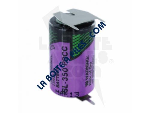 PILE LITHIUM 3.6V 1/2AA 2 PICOTS+