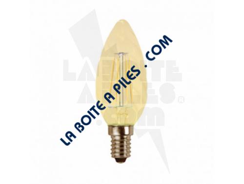 AMPOULE LED E14 FILAMENT TORSADEE 4W 2700°K GOLDEN 