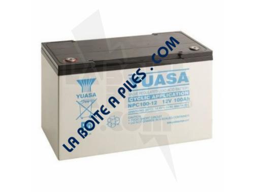 BATTERIE PLOMB CYCLIQUE 12V-100AH YUASA