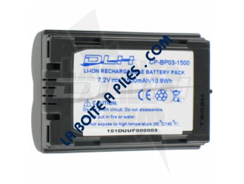 BATTERIE COMPATIBLE 7.2V - 1400 MAH POUR CAMESCOPE PANASONIC LUMIX