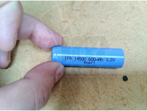 ACCU AA 14500 LI-FEPO4 - 3.2V - 600 MAH