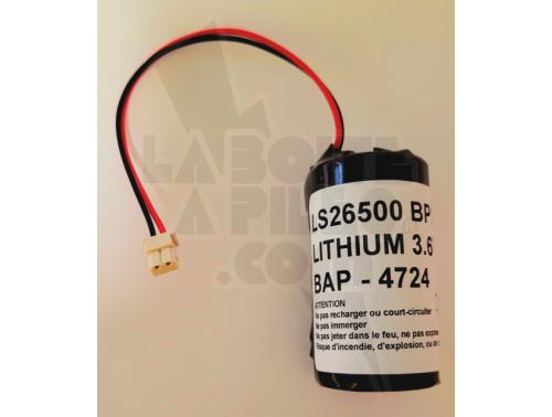 PILE LITHIUM SAFT 3.6V AVEC CONNECTEUR