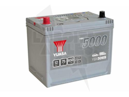 BATTERIE 12V - 75AH - 650A YUASA SILVER HIGH PERFORMANCE BATTERY