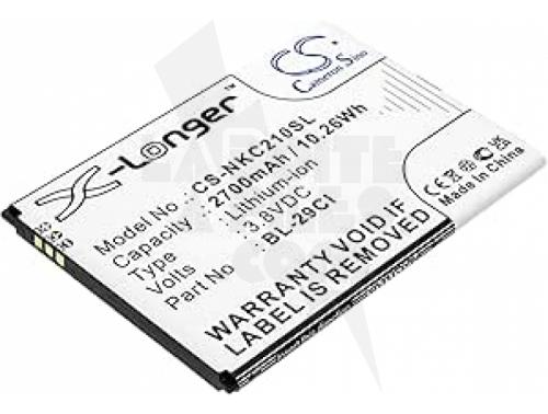 BATTERIE DE TÉLÉPHONE PORTABLE NOKIA CS-NKC210SL (2700 MAH, 3.8 V)