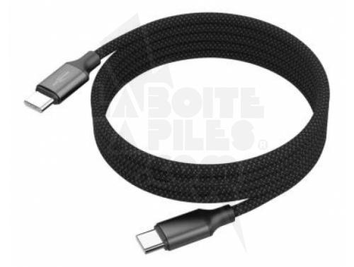 CÂBLE DE CHARGEMENT ET DE DONNEES ANSMANN USB TYPE-C VERS USB TYPE-C -120 CM
