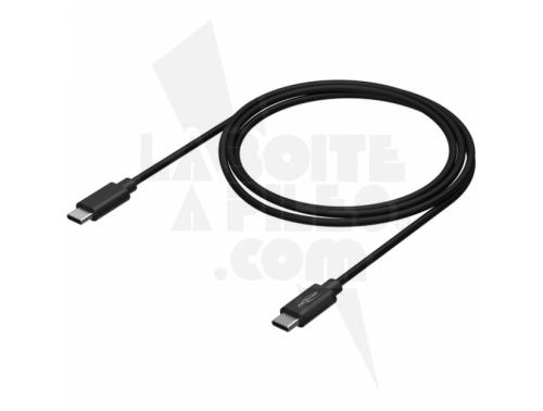 CÂBLE DE DONNÉES ET DE CHARGE USB TYPE-C / TYPE-C DE HAUTE QUALITÉ D'UNE LONGUEUR DE 200 CM