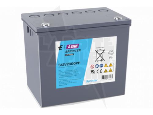 BATTERIE ONDULEUR (UPS) SPRINTER S12V2800PP 12V 69.5AH M6-F