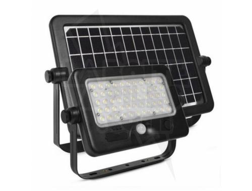 PROJECTEUR LED SOLAIRE AVEC DETECTEUR 10W 4000K IP44+CHARGEUR USB