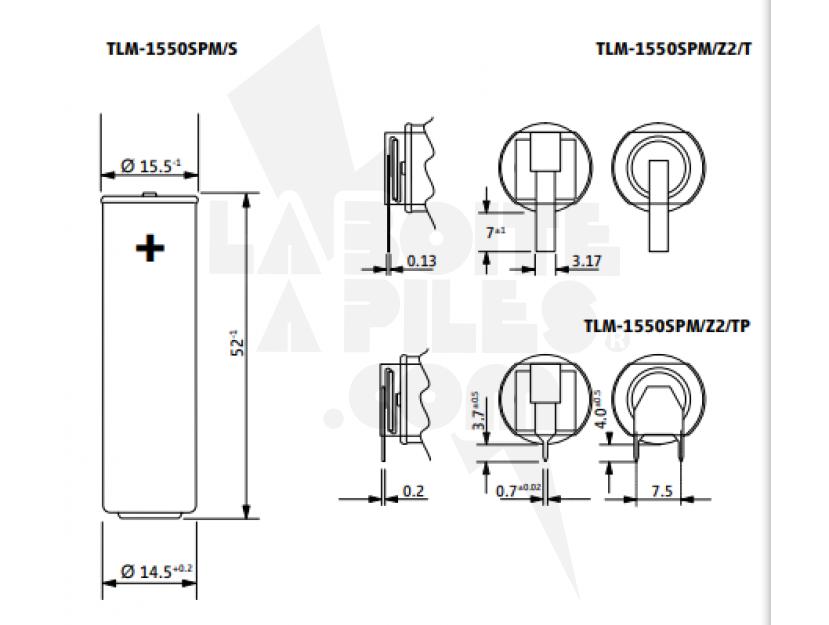 PILE TADIRAN TLM-1550SPM/T – 4,0V 950MAH img.jpg